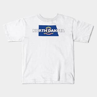 North Dakota Colored State Kids T-Shirt